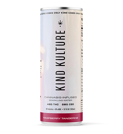 Raspberry Tangerine Cannabis Infused Seltzer