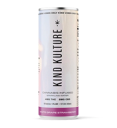 White Grape & Strawberry Cannabis Infused Seltzer